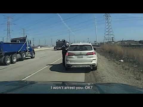 YRP charge driver going 180km/h on the 407