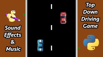 Python Coding Tutorial #6: Sound Effects & Music - Top Down Driving Game with PyAngelo
