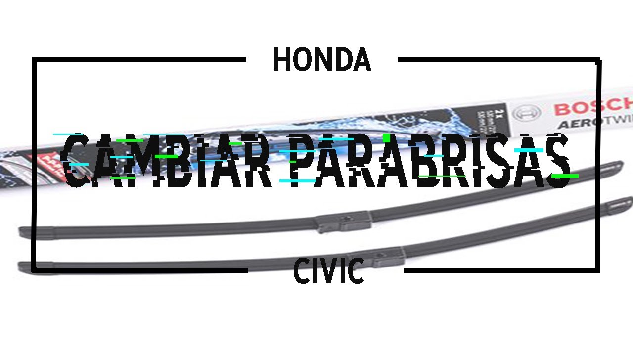 Como cambiar escobillas del limpiaparabrisas coche Honda civic (2006-2011) - YouTube