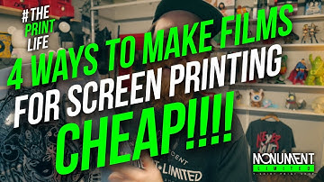 How to Silk Screen Print a t-shirt with a Paper Stencil, Rubilith film, or hand painted films.