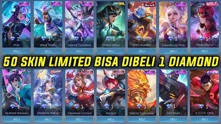 50 SKIN LIMITED YANG BISA DI BELI PAKAI PROMO DIAMOND HARGA 1 DM MOBILE LEGENDS
