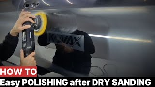 Polishing the car after SANDING
