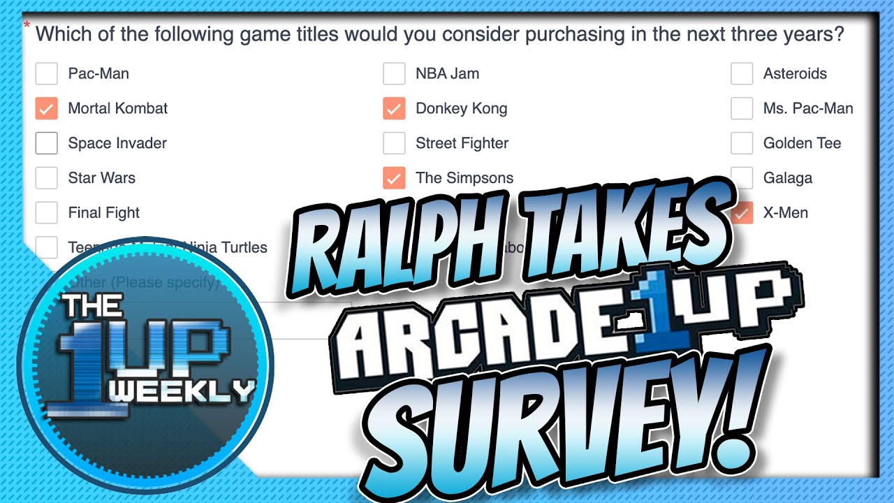 The 1up Weekly - Retro Ralph takes the Arcade1up Survey