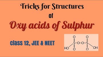 Tricks for structures of Oxy acids of Sulphur
