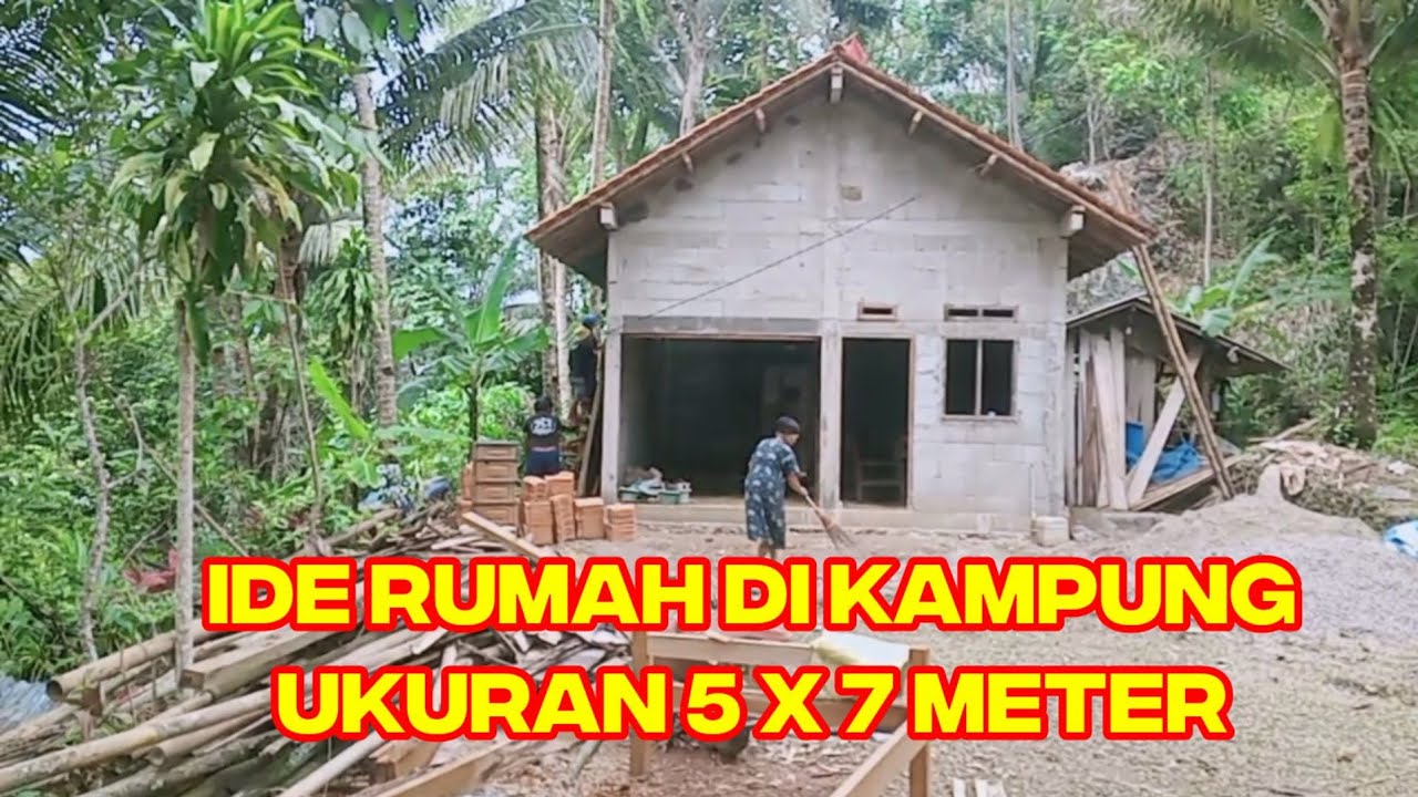 IDE RUMAH DI KAMPUNG + WARUNG UKURAN 5 X 7 METER