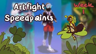 Art Fight Speedpaints ~ Week 1