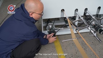 operation of twisted paper rope making machine