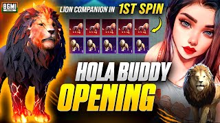 Lion Hola Buddy Crate Opening 😱 | 10 UC Luck? | Lion Buddy Lucky Spin | Sher Companion