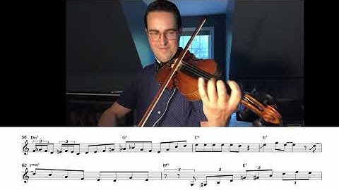 Jazz Violin Solo - "Sunny Side of The Street"