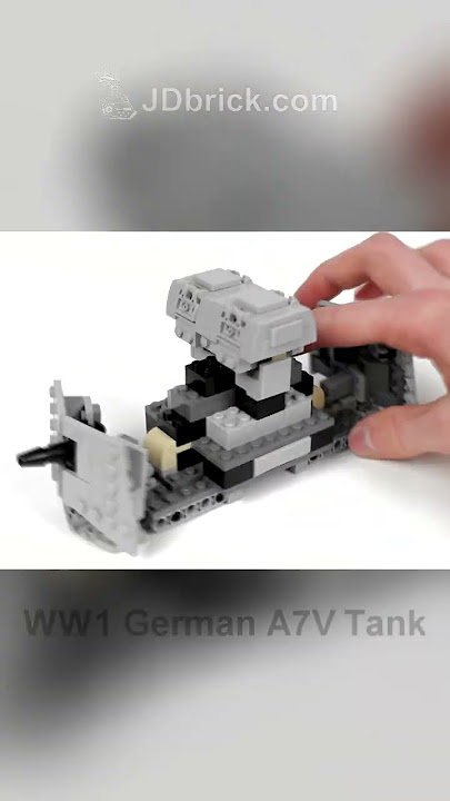 Building A7V in #lego #ww1