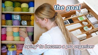 professionally organizing my closets *craft supplies edition* // moving vlog 4