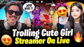 Roasting Cute Girl Youtuber on Live🤣 cute Girl vs Laka Gamer - Garena free fire