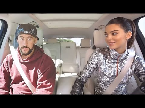 Bad Bunny x Kendall Jenner Go On A Car Date On The Late Late Show