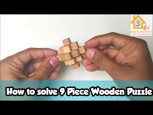 Chunky Shapes 9-Piece Wooden Puzzle