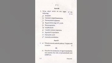 +3 6th semester botany hons question,2023 || Core-13 || Bsc botany question #viral #trending