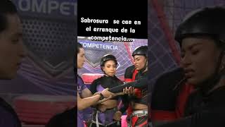sabrosura se cae al arranque de la competencia. #blnlacompetencia #humor #bln