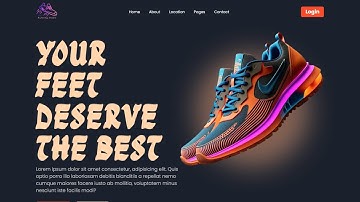 Modern & Responsive Shoes Website Using HTML, CSS & JavaScript | Free Source Code