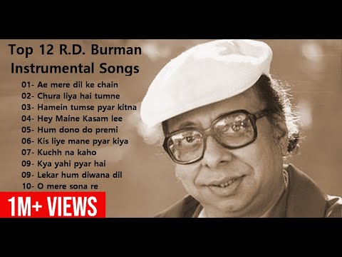 R D Burman Top 12 Instrumental Songs  Best of RD Burman