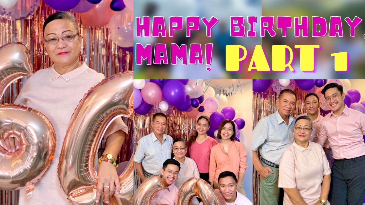 MAMA'S 60TH BIRTHDAY | PART 1 | SEAN DELA CRUZ