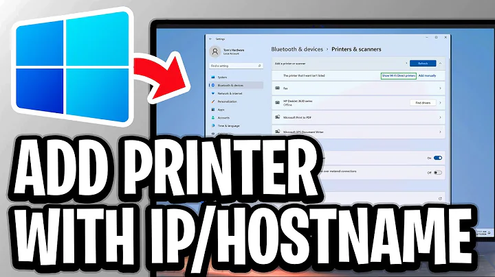 How To Add Network Printer Using Hostname or IP Address In Windows 11/10 - Step By Step