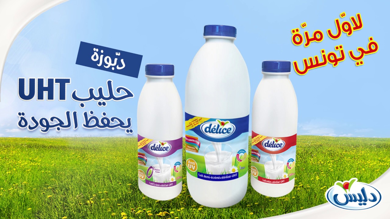 Lait Entier Délice 1L  Mounet Lebled, Epicerie en Tunisie