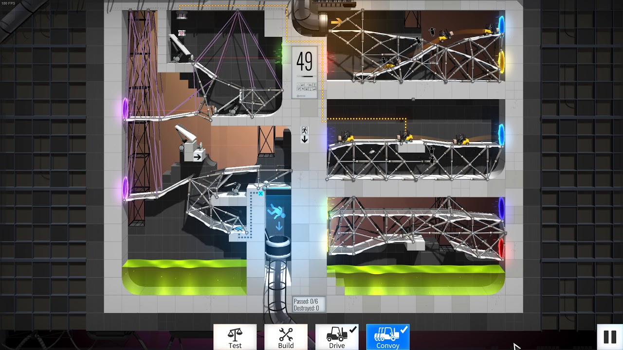 Bridge Constructor Portal Level 49 - YouTube