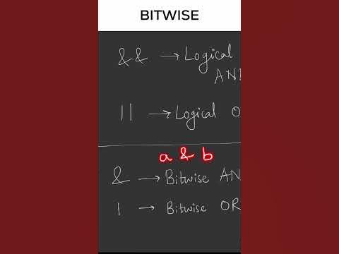 Bitwise Operators - YouTube