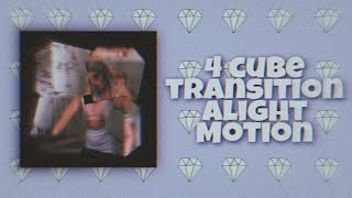 4 cube transition Alight Motion