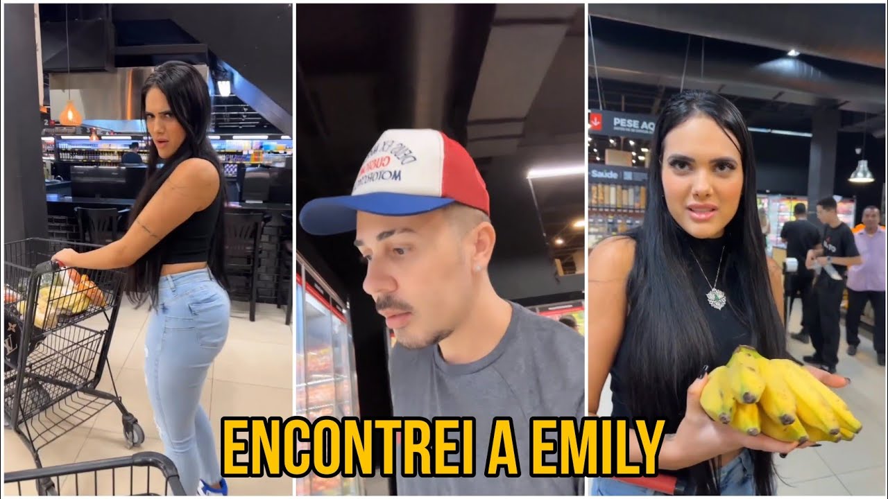 Carlinhos Maia encontra Emilly no supermercado
