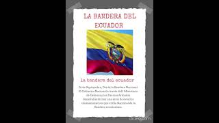 El día de la bandera del ecuador