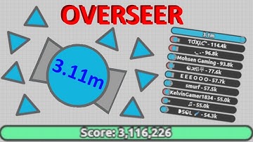 Diep.io | I GOT A WORLD RECORD! 1000 Subscriber Special - 3.11M Overseer!