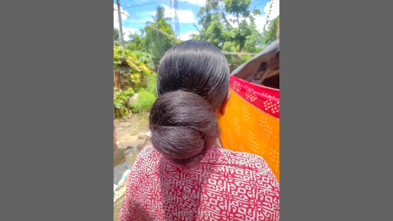 Long silky straight hair bun drop || Indian rapunzel || long hair play