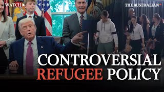 Trump prioritises white South African refugees, drawing criticism and confusion