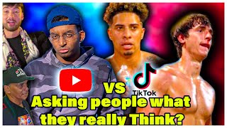 Asking people what they really thought about the YouTube vs Tik Tok fight