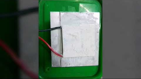 Extraction of water from air using peltier device.