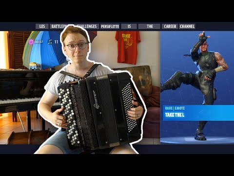 Fortnite - 15 Dances & Emotes...but with ACCORDION ! [Cover]