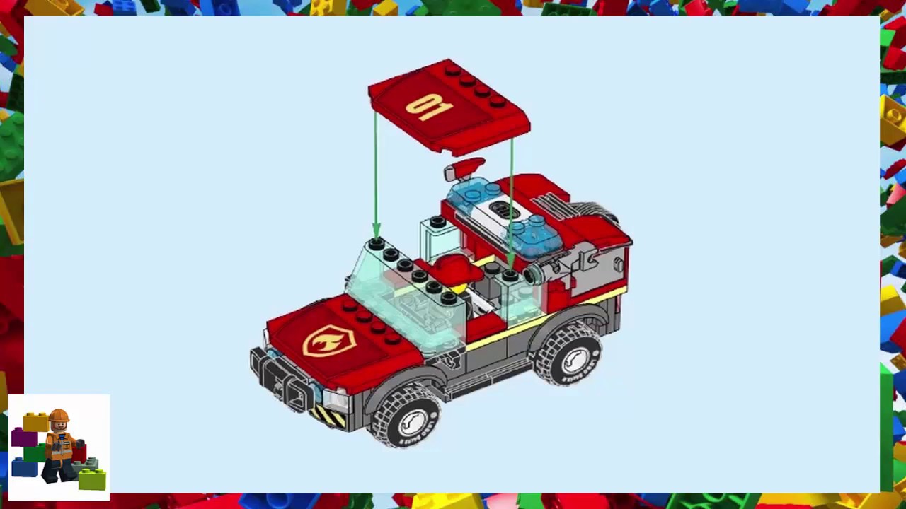 LEGO instructions - City - Fire - 60215 - Fire Station (Book 1) - YouTube
