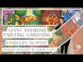 My largest diamond painting unboxing yet dragon seasons from enablers outpost and emma casey