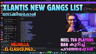 XLANTIS NEW GANGS LIST നോക്കിയപ്പോൾ🥵TVA PLAYERS BAN കുറിച...