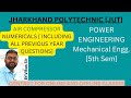 Air Compressor II Jharkhand Polytechnic Previous Years Numericals II Mechanical Engineering II Vikas