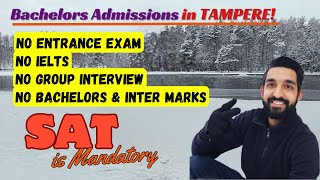 Tampere University Bachelors Admission 2024 | Complete Guide