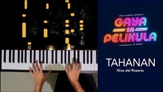 Tahanan - Nica del Rosario | Gaya sa Pelikula OST  [HQ] Piano Cover + Lyrics on Captions