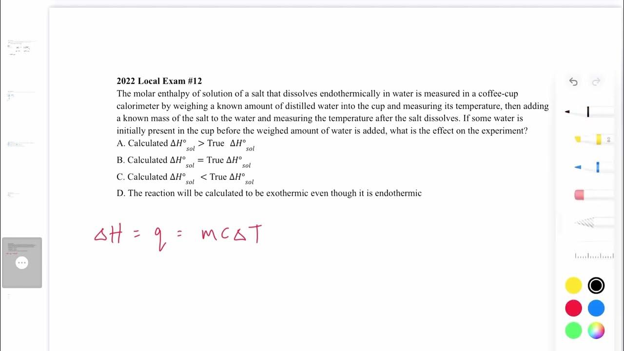 2022 USNCO Local Exam Descriptive / Laboratory Section 712 YouTube