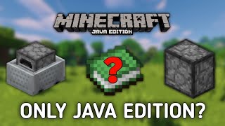 Famous 9 Minecraft Java Edition Exclusive Items! Bedrock Doesn't Have Them Wealth