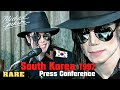 Michael Jackson &amp; Kim Dae-jung Press conference. South Korea 1997