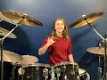 LIVE Drum Practice Session of Lauren Young (@LaurenYoungDrums) During CFB Playoff Title Game