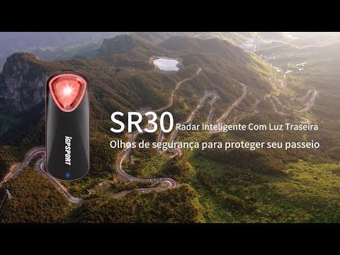 SR30｜Radar inteligente Com Luz Traseira｜Olhos de segurança para proteger seu passeio