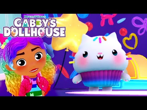 Throwing a Surprise Party for Cakey in Roblox! | GABBY'S DOLLHOUSE ROBLOX