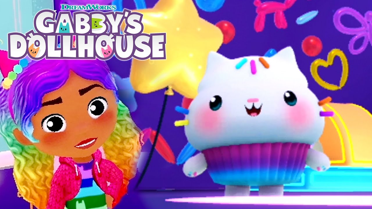 Throwing a Surprise Party for Cakey in Roblox! | GABBY'S DOLLHOUSE ROBLOX
