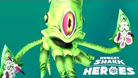 NEW GREEN SQUID BOSS (HUNGRY SHARK HEROES)
